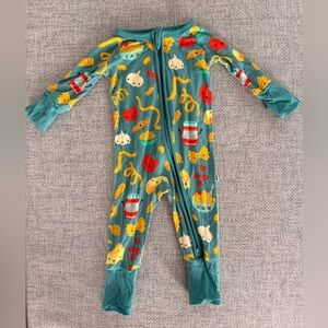 Little Sleepies Pasta Party Zippie - Newborn